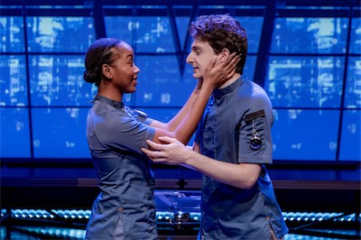 Cassandra Umaña as O-90 and Aaron Greenberg as D-503.