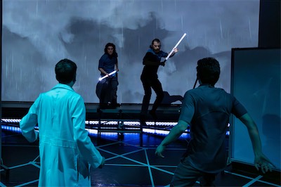 John Teresi as Doctor, Nathan Reder as Guardian, Ian Cramer as S-4711 and Aaron Greenberg as D-503.